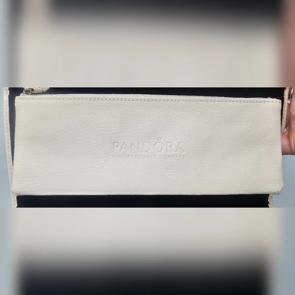 Pandora Unforgettable Moments Leather Travel Jewelry Case Clutch Wallet New READ